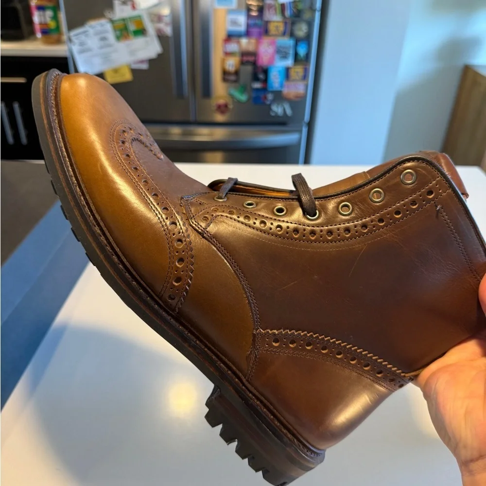 ALLEN EDMONDS - Chapman Weatherproof Wingtip Boot - Men’s Size 12 Wide - NWT